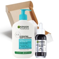 Garnier Anti Blemish Bundle with Charcoal Serum and Hydrating Cleanser
