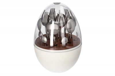 Egg Shaped Stainless Steel 24 Pieces Cutlery Set