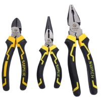 Wire Cutter Set 3 Piece Set Of Pointed Nose And Oblique Nose Wire Cutters