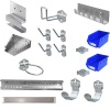 HEARTDECO Steel Pegboard Accessory 17Pieces Set-Hooks Bins Drill Holder Magnet Photo