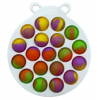 MXM - Pop It! Fidget Push Bubble Sensory Toy - Ladybug - White & Tie Dye Photo