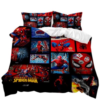 Photo of Avengers / Spiderman 3D Printed Double Bed Duvet Cover Set