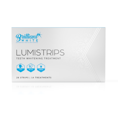 Brilliant White Lumistrips Teeth Whitening Strips by 14 Treatments
