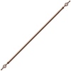 HEARTDECO Expandable Curtain Rod With Twisted Cage Finial - 3m Photo
