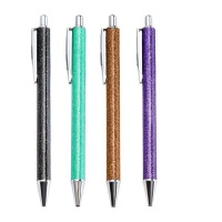 Set of 4 Luxury Bling Ballpoint Pens Black Ink