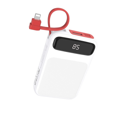 Photo of Hoco Powerful mobile power bank with built-in Lightning cable