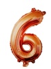 Foil Balloon Number 6 - Rose Gold - 106 cm Photo