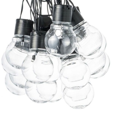Photo of Iconix 20 LED Solar Powered Retro Bulb String Lights