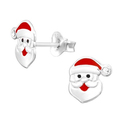 Fine Living Jewellery Earrings Santa Claus Design