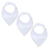 PepperSt - Bandana Dribble Bib - White - 3 Pack Photo