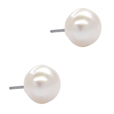 Photo of Lily Rose Lily & Rose 8mm Freshwater Pearl Earring Stud - Stainless Steel Pin