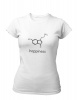 PepperSt Ladies White T-Shirt - Happiness Chemical Formula Photo
