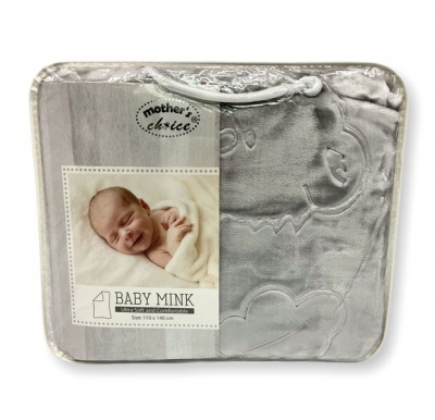 Photo of Mothers Choice Baby Mink Blanket - Grey