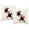 PepperSt - Scatter Cushion Cover Set - Triangles Abstract Photo