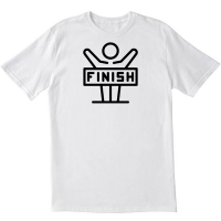 Finish Line Runner Character White Tshirt
