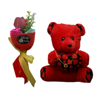 Valentine Teddy Bear Gift Box With Accessories 018