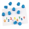 Anthony Peters Easi-Grip 0-9 Number Stampers - 10 Pieces Photo
