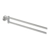 Kirk Aqua Double Hand Towel Bar 450mm - Stainless Steel Photo
