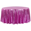 Round Sequin Tablecloth Fuchsia - 10 Seater Photo