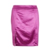 Quiz Ladies Purple Satin Mini Skirt - Purple Photo
