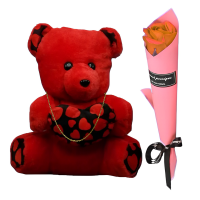 Valentine Teddy Bear Gift Box With Accessories 005