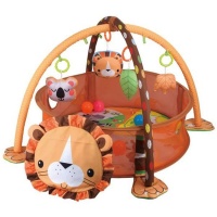 3 in 1 Baby Activity Play Mat Gym Ball Pit Lion Design