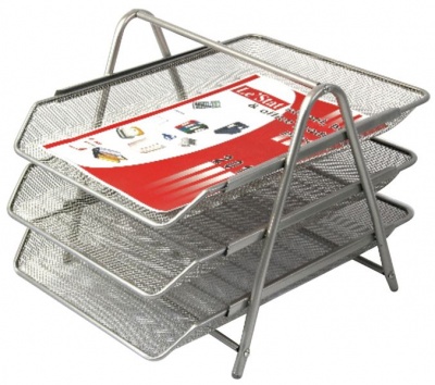 3 Tier Wire Mesh Letter Tray Set
