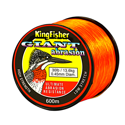 Photo of Kingfisher Giant Abrasion Nylon Fishing Line .45MM 13.6KG/30LB Colour Orange 600M Spool