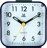 EMPORIUM Analogue Alarm Clock for Bedside Silent Small 8x8cm