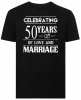 Celebrating 50 Years of Love and Marriage - T-Shirt Photo