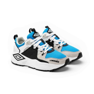 Photo of Umbro Runner Sneaker - White/Black/Ibiza Blue