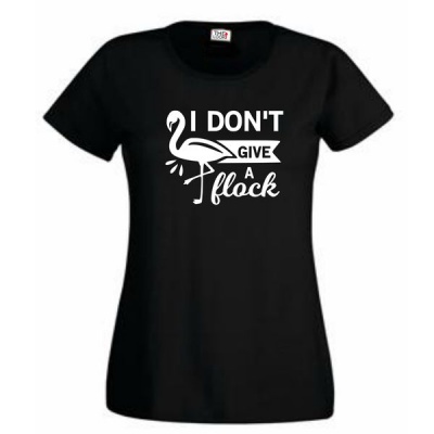 Photo of Thinking out Loud Think Out Loud Ladies "I don't give a flock" Short Sleeve Tshirt Black