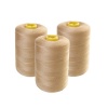 3x Cotton Thread Sewing Thread Reel String For Sewing Machine 3000m -Beige Photo