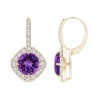 Civetta Spark Riley earring-With Swarovski Amethyst Crystal Gold Photo