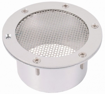 Silver Air Inlet with Mesh Grid Cover