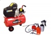 Matair 24 litre Single Stage Hobby Compressor with 5 piece spay gun kit Photo