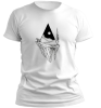 PepperSt Men's White T-Shirt - Triangle Portal Photo