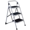 SourceDirect Ladder - Portable 3 Step Folding Ladder - Folding Non Slip and Stable Photo