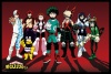 My Hero Academia - Line Up Poster with Black Frame Photo