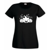 Think Out Loud Ladies "Happy Halloween Pumpkins" Short Sleeve Tshirt Black Photo