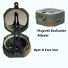 Professional 0-360° Scale Geological Military Compass - Army Green Photo
