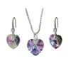 XP Heart Shaped Swarovski Embellished Crystal Set - Lilac Photo