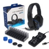 DOBE 5" 1 Headphones - Charging Dock -Game Stand -Silicon Caps For PS4 Photo