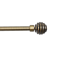 Dcor Depot 16 19 mm Expandable Rod Finial Spiral Brass 12m 21m
