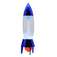 Rocket Tornado Glitter Lamp 28cm