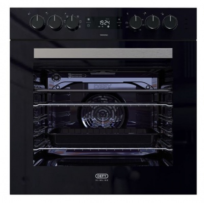 Photo of Defy - DBO 488 Slimline Oven- Thermofan - Black- Undercounter