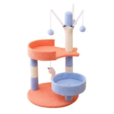 Pet Cat Scratch Post Perch Tree Play Toy Tower