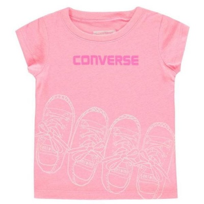 Photo of Converse Baby Girls Trainers T-Shirt - Pink Glow