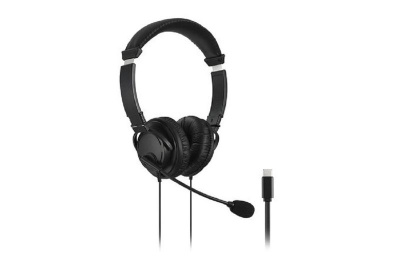 Kensington USB C Dual HeadsetHeadphones for Call Centre With Microphone Black
