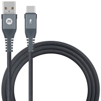 Momax Elite Link USB C to USB A 5A Triple Braided Cable 12m Black